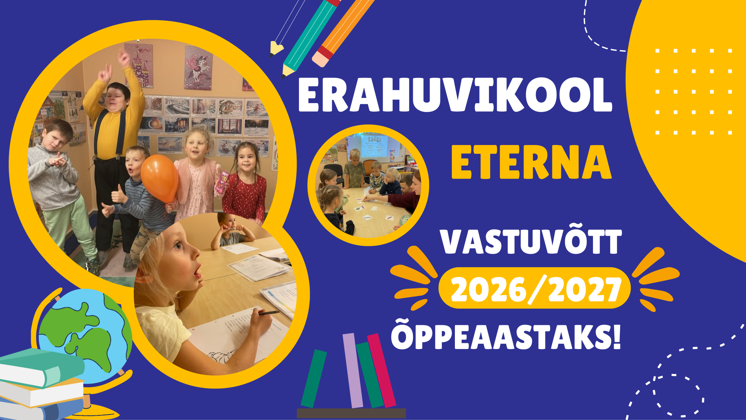 Erahuvikool Eterna laste huvikool eesti ja inglise keele õpe lastele
